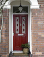 red front composite door